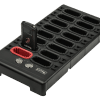 Docking station with 16 slots for listenTALK transceivers