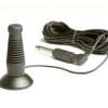 Dark gray conference microphone with cord