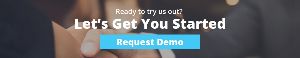 Graphic that reads, "Ready to try us out? Let's Get You Started" and a button that says, "Request Demo"